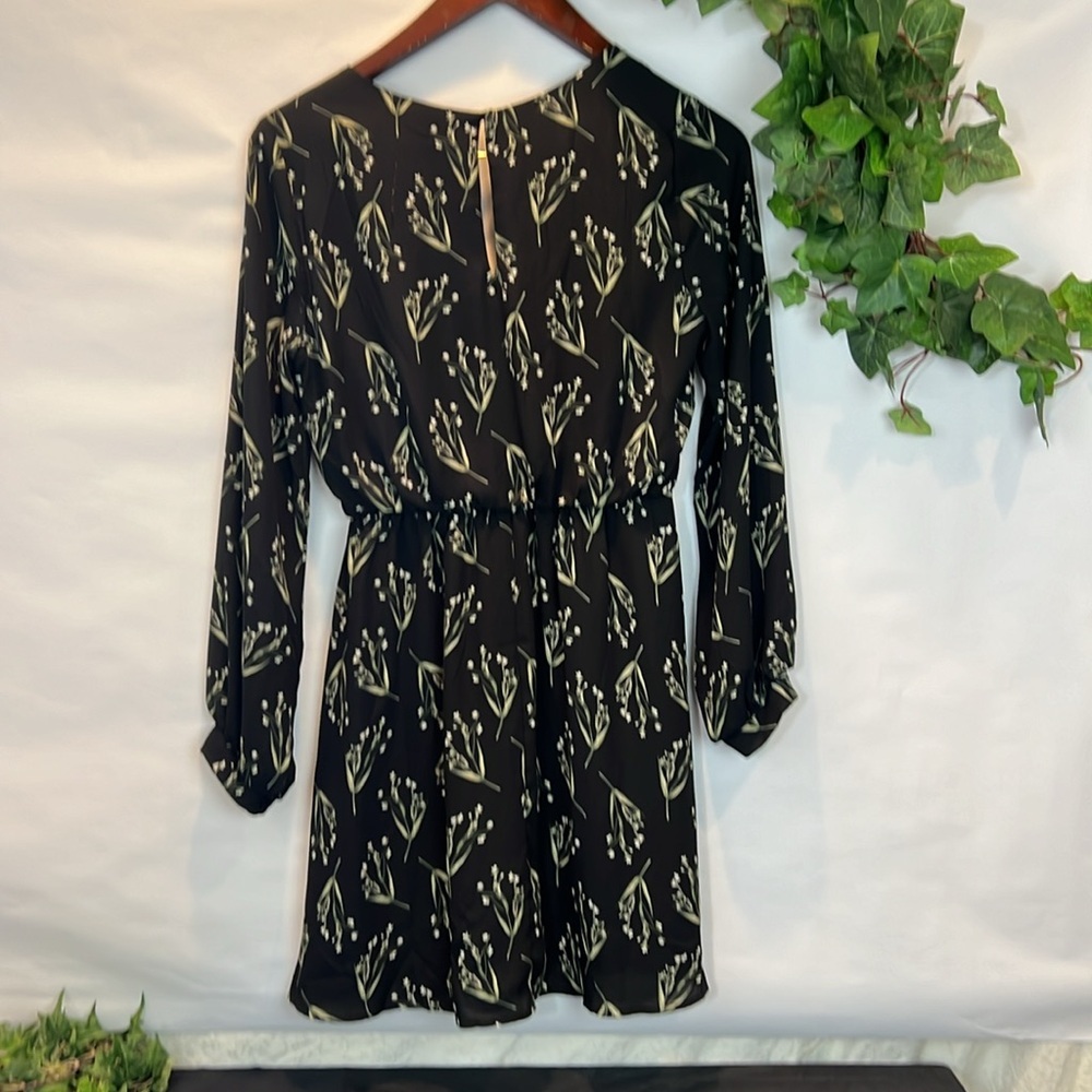 Lush Black Floral Dress